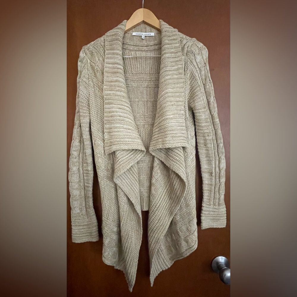 Collective Concepts Tan Cardigan